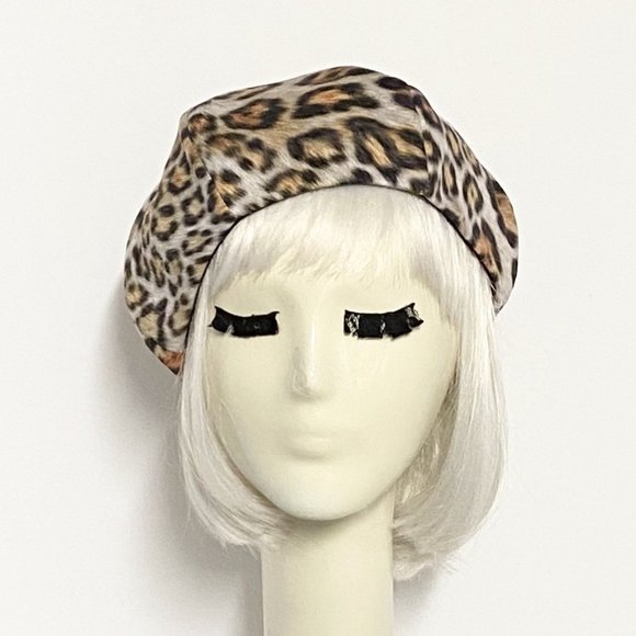 Leopard Beret Hat - Picture 2 of 4
